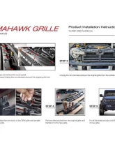 American Modified High Configuration Style Grille Ford Bronco 2021-2024                                     - AMFMEA00102 - Image 10